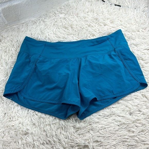 Lululemon Run Times Short II *4" Teal Blue - Picture 1 of 7